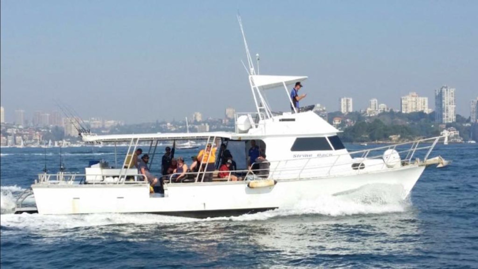 Strike Back out on the water off Sydney